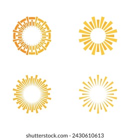 Circle logo template. Circular icon design