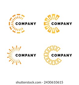 Circle logo template. Circular icon design