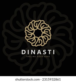 Circle logo template. Circular pattern in form of mandala oriental pattern islam arabic indian turkish pakistan chinese