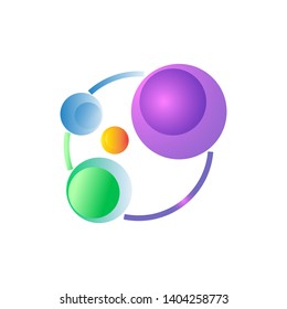 Circle logo template colorfull in eps.10