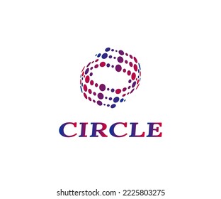 Plantilla de logotipo de círculo - letra O