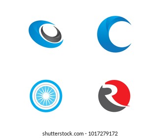 circle logo template vector design
