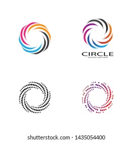 
circle logo template vector design