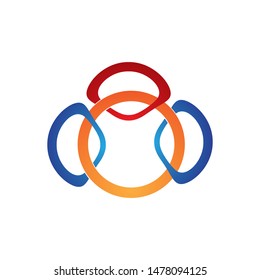 Circle logo template vector icon design