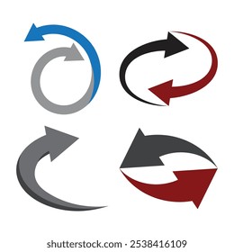 Diseño de ilustración de Plantilla de icono de Vector de logotipo de círculo