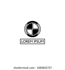circle logo. Vector illustration. Eps 10