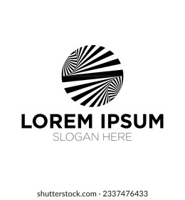 ilustración del vector del logotipo de círculo aislado en fondo blanco
