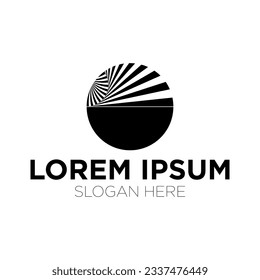 circle logo vector illustration isolated on white background