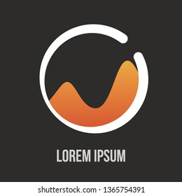 circle logo vector template icon illustration design