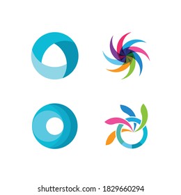 circle logo vector template illustration