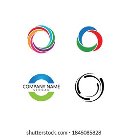 circle logo vector template illustration