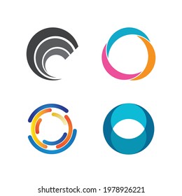 circle logo vector template illustration