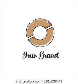 los logotipos de círculo son adecuados para las empresas culinarias que venden donuts, pan, etc.