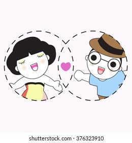 Circle Of Love Character illustration