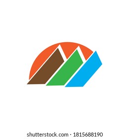 Círculo con vector de diseño de logotipo de letra M