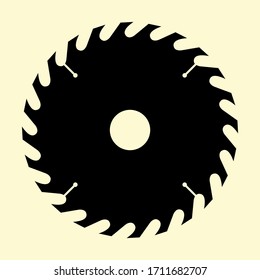 Circle Machine Saw Blade Vector