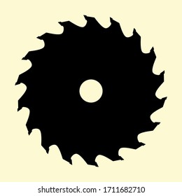 Circle Machine Saw Blade Vector