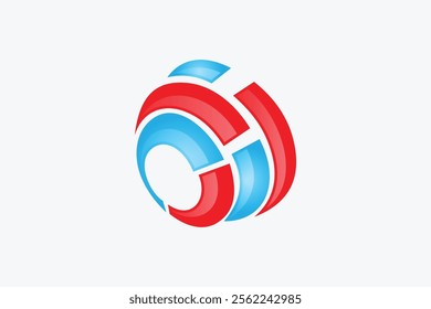 Circle Machine Vortex Logo Design Element