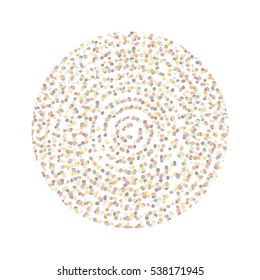 Circle made of dots