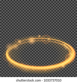 Circle Magic Light Effect Stock Vector (Royalty Free) 1033737010 ...