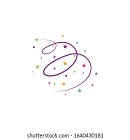 Circle magic swirl logo vector illustration
