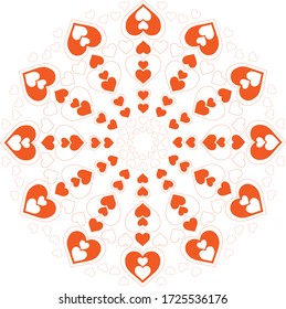 vector decorativo de mandala circular y diseño