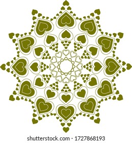 vector decorativo de mandala circular y diseño