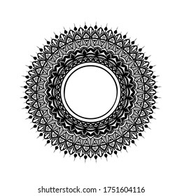 Circle mandala design for business cards. invitation. beautiful mug. and decoration