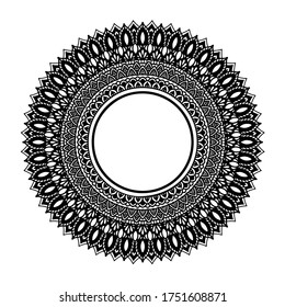 Circle mandala design for business cards. invitation. beautiful mug. and decoration