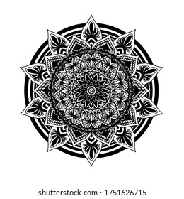 circle mandala design for business cards. invitation. beautiful mug. and decoration
