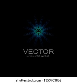 Circle mandala geometry, pattern element