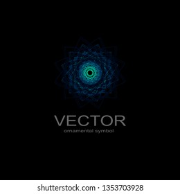 Circle mandala geometry, pattern element