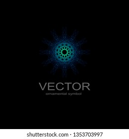 Circle mandala geometry, pattern element
