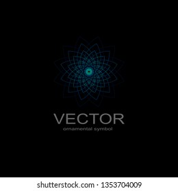 Circle mandala geometry, pattern element