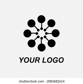 circle mandala logo with solid style for your design logo company