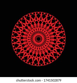 the circle mandala luxury vector