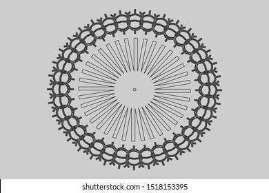 Circle mandala vector design. Vintage decorative elements.