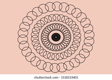Circle mandala vector design. Vintage decorative elements.