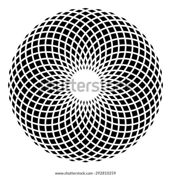 Circle mandala\
vector, geometric logo\
design