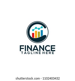 circle marketing acconting finance logo. modern eye catching logo