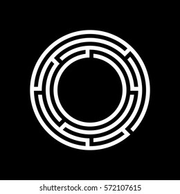 Circle Maze Icon.