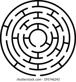 Circle Maze (vector)