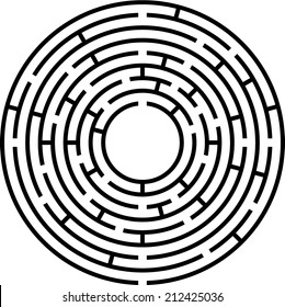 Circle Maze (vector)