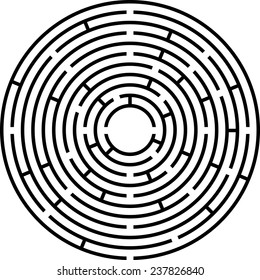 Circle Maze (vector)