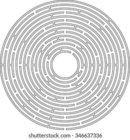 circle maze (vector)