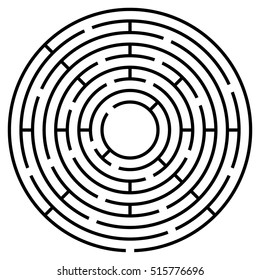 Circle Maze (vector)