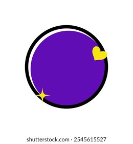 Circle Memphis Shape Style for Textbox or Tag Icon with Blue Color. Label Icon. High Quality Vector Icon. Editable Vector