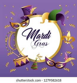 circle merdi grass emblem decoration