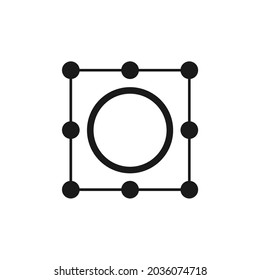 circle in the middle of several circles connected by lines