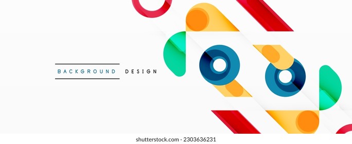 Circle minimal abstract background. Design for wallpaper, banner, background, landing page, wall art, invitation, prints, posters